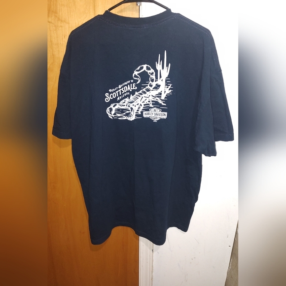 Harley Davidson Scottsdale AZ Men's 2XL Blue Crew neck Tshirt - Picture 12 of 16